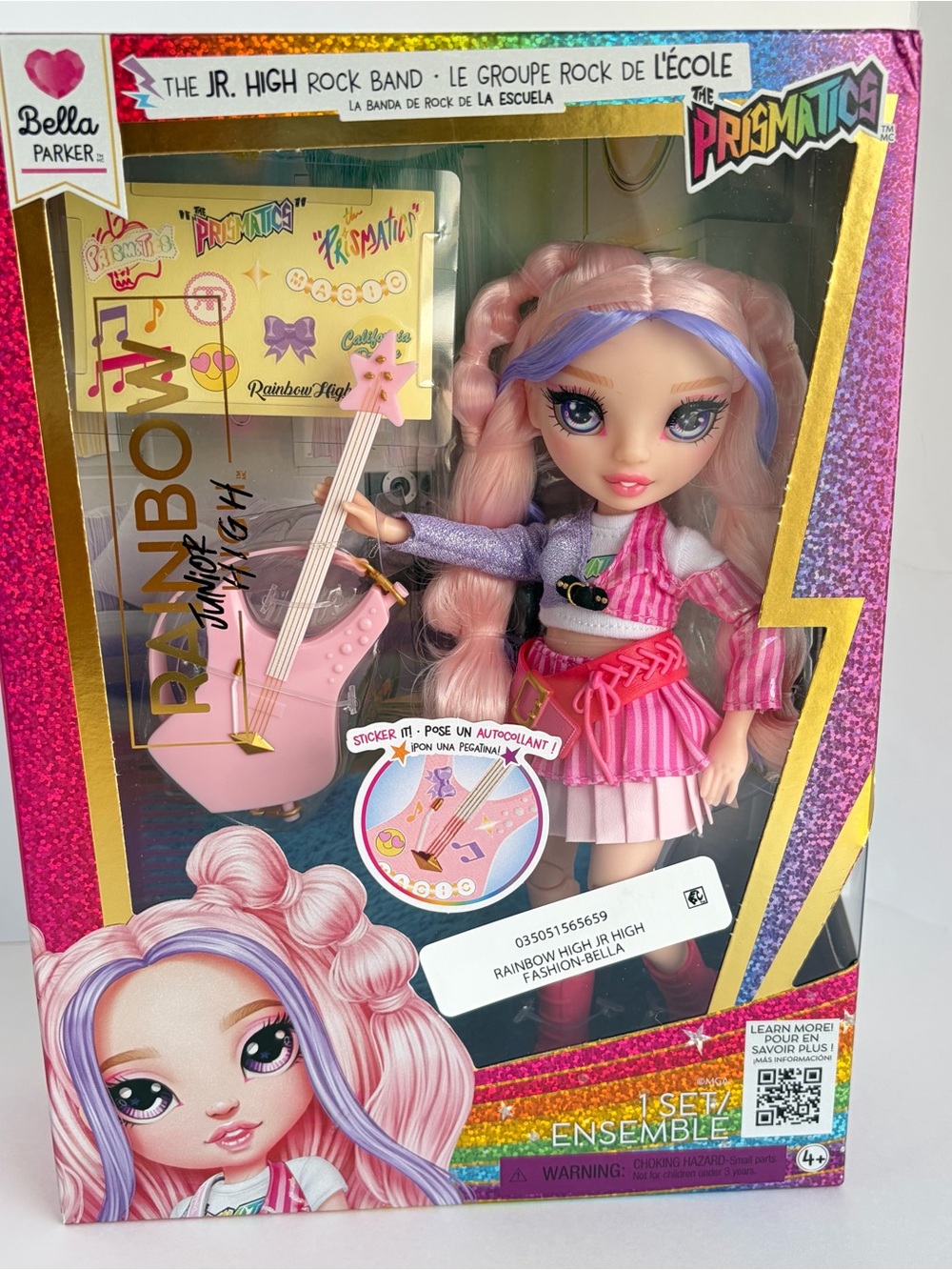 ⁠Brand New Rainbow High Jr High Bella Parker Rock Band Doll Sealed Box Fast Ship